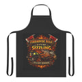 Firehouse Rule Sizzling Apron — Firefighter Grill BBQ Chef Gift