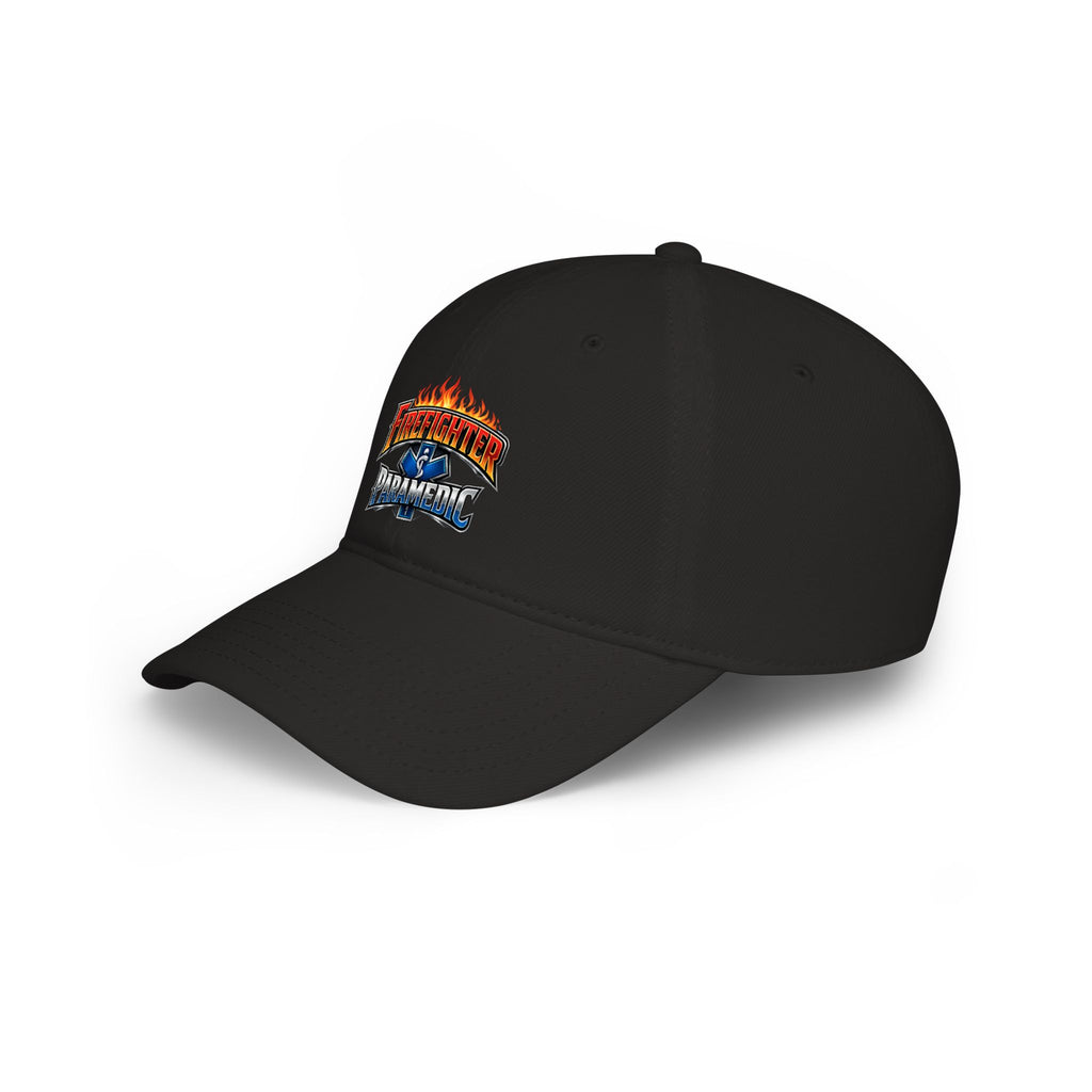 Firefighter Paramedic Cap — Flame Logo Hat for First Responders