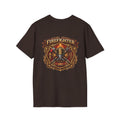 Firefighter Badge T-Shirt — Vintage Firefighter Helmet & Axes Tee