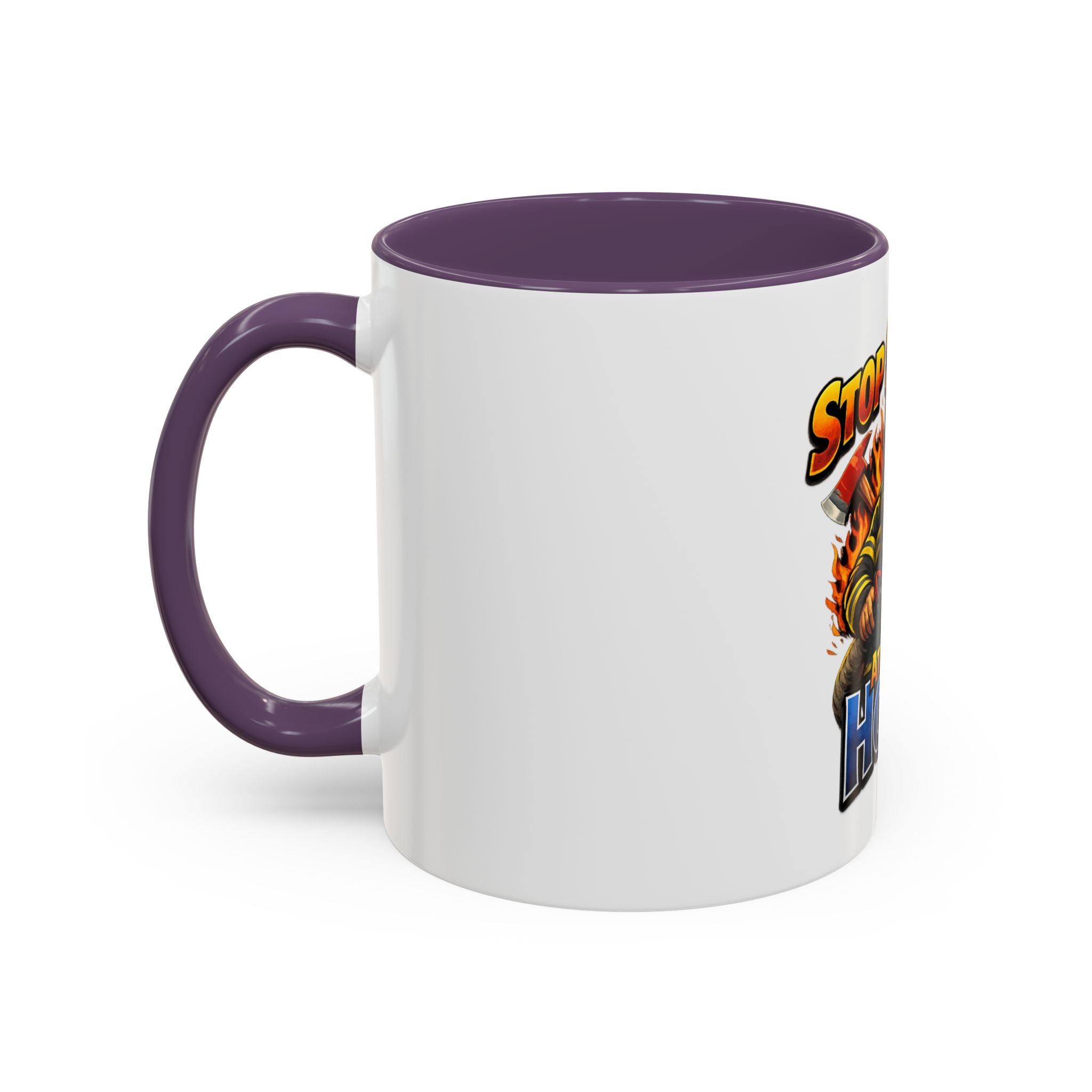 Stop Staring At My Hose Firefighter Coffee Mug