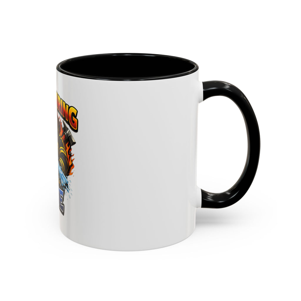 Stop Staring At My Hose Firefighter Coffee Mug