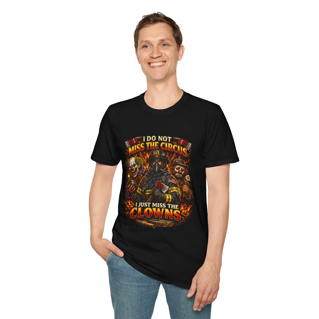 T-Shirt — "I Do Not Miss the Circus, I Just Miss the Clowns" Halloween Scary Clown Graphic Tee
