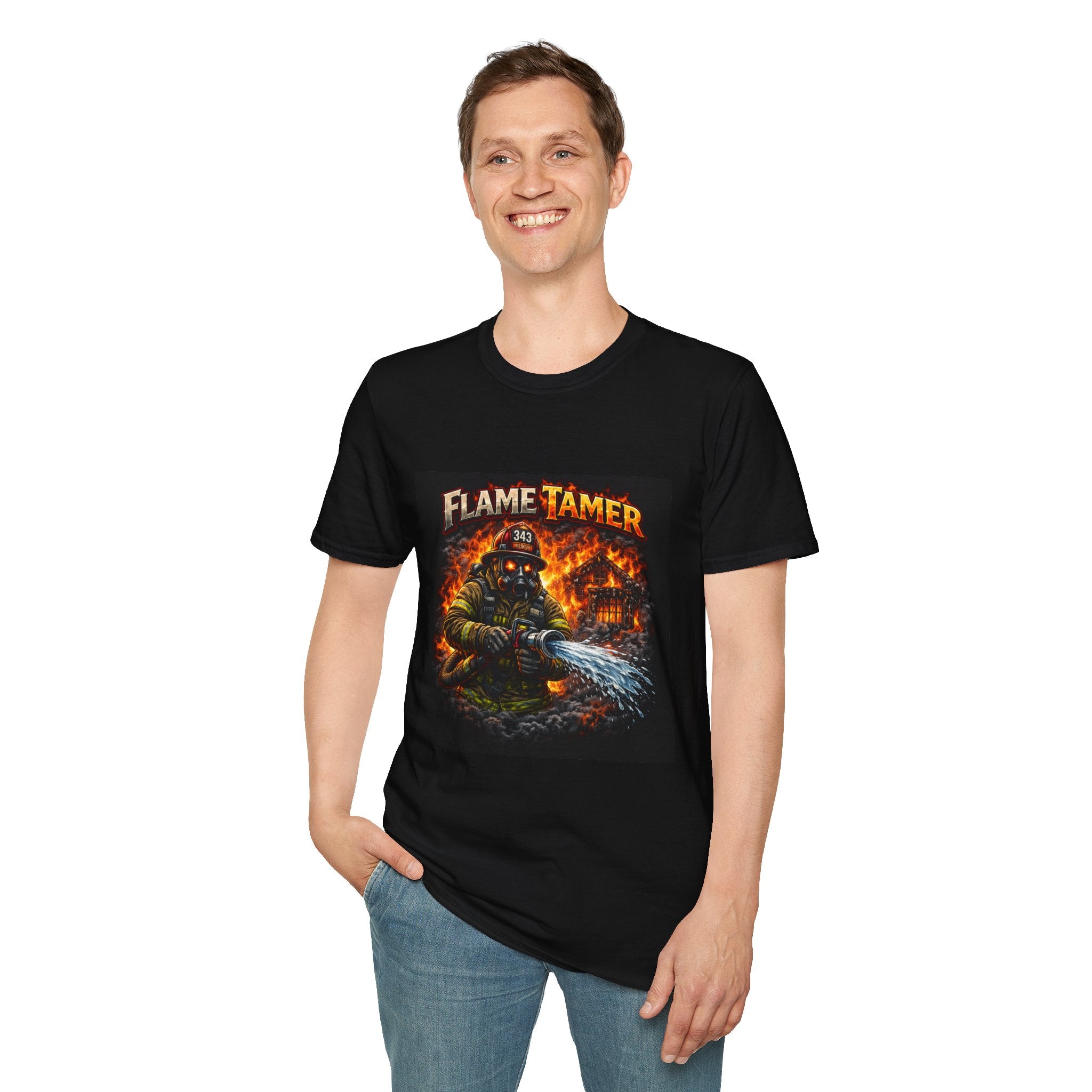 Flame Tamer Firefighter T-Shirt — Firefighter Gift Tee