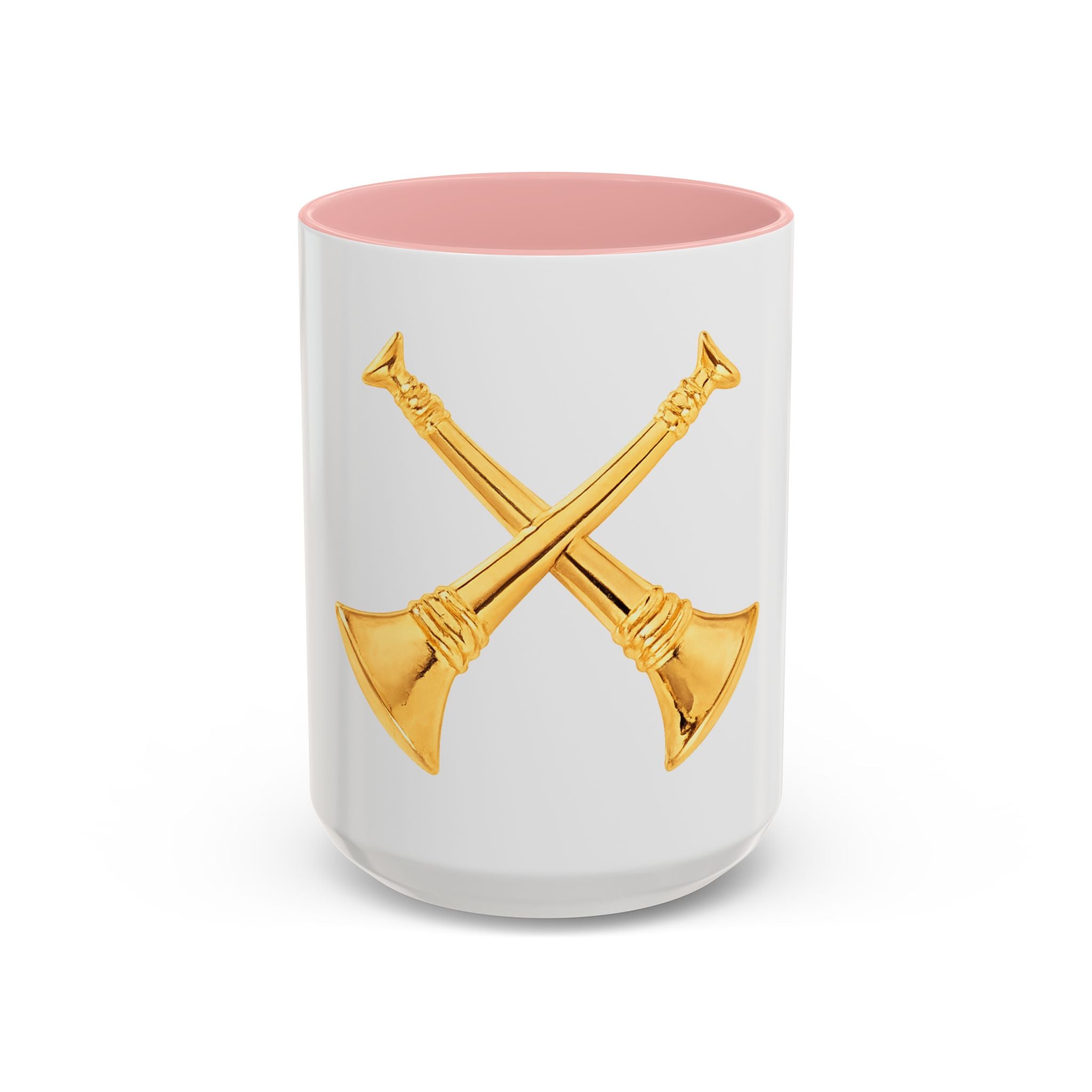 Battalion Chief Collar Insignia Accent Coffee Mug — Firefighter Rank Design (11/15oz)
