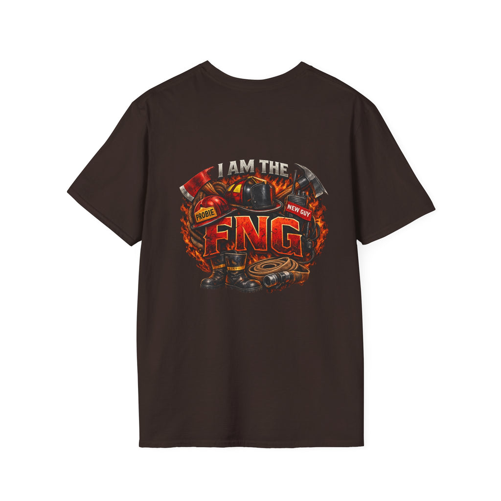 T-Shirt — Vintage Firefighter Graphic (I am the FNG)