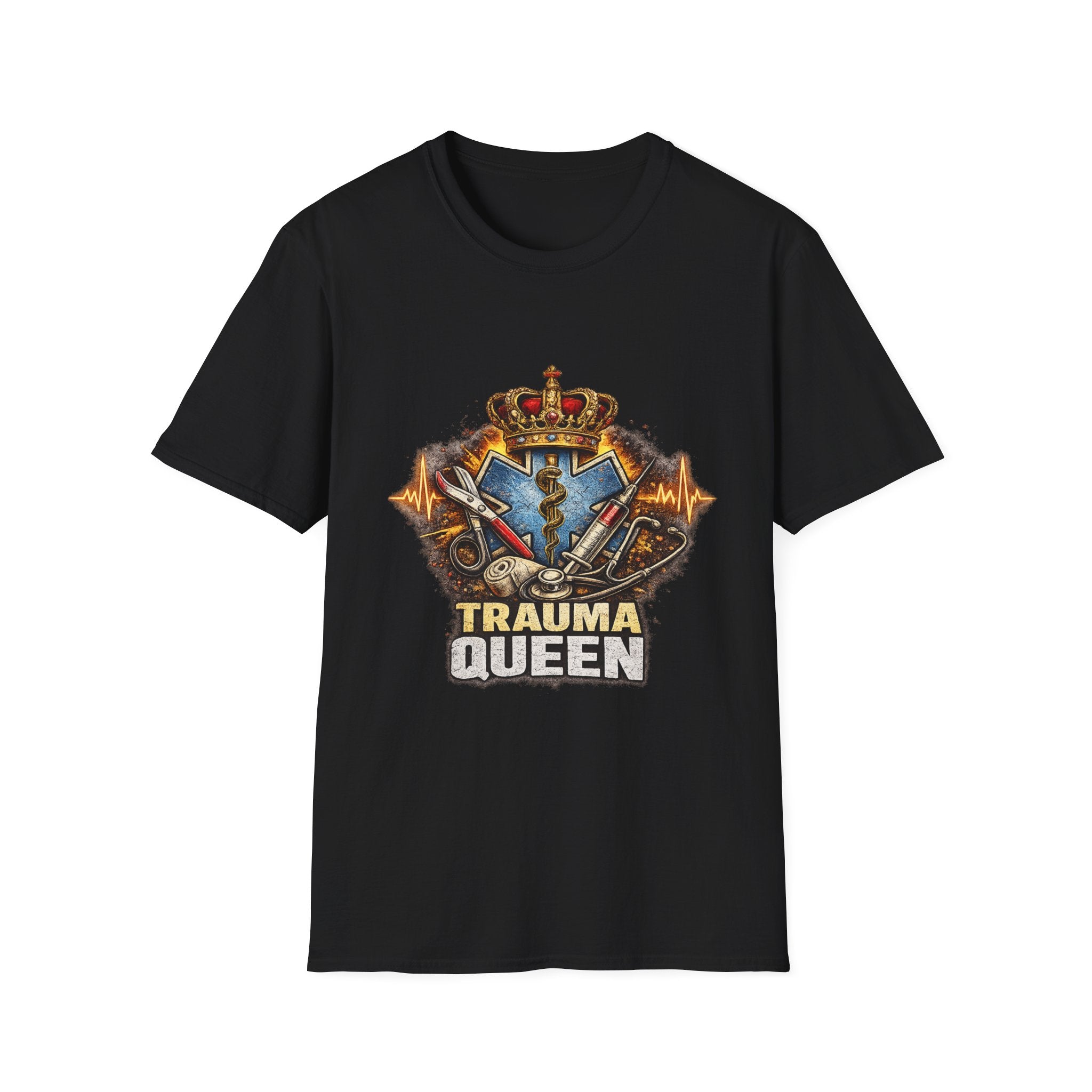Trauma Queen T-Shirt — EMS/Paramedic Badge Graphic Tee