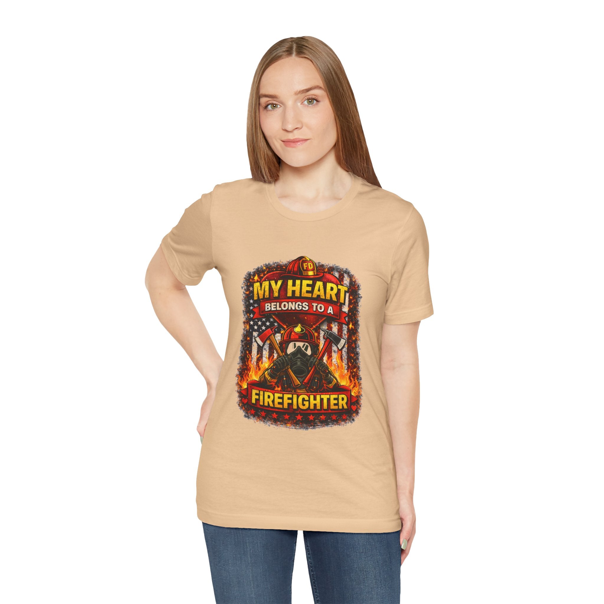 My Heart Belongs to a Firefighter T-Shirt