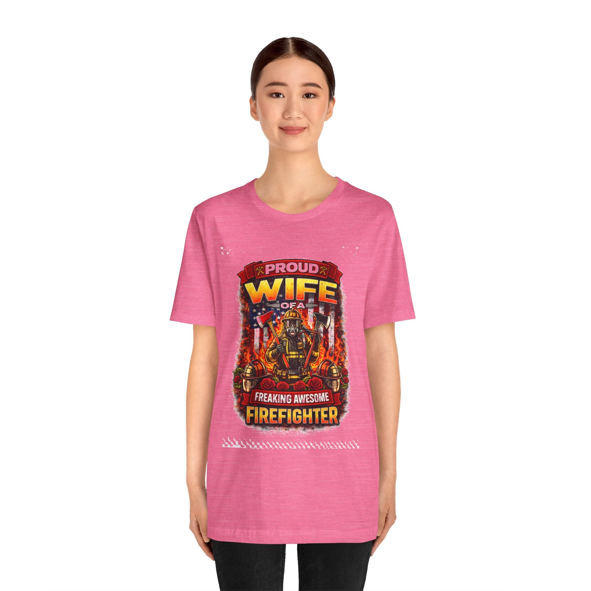 Proud Wife of a Freaking Awesome Firefighter T-Shirt