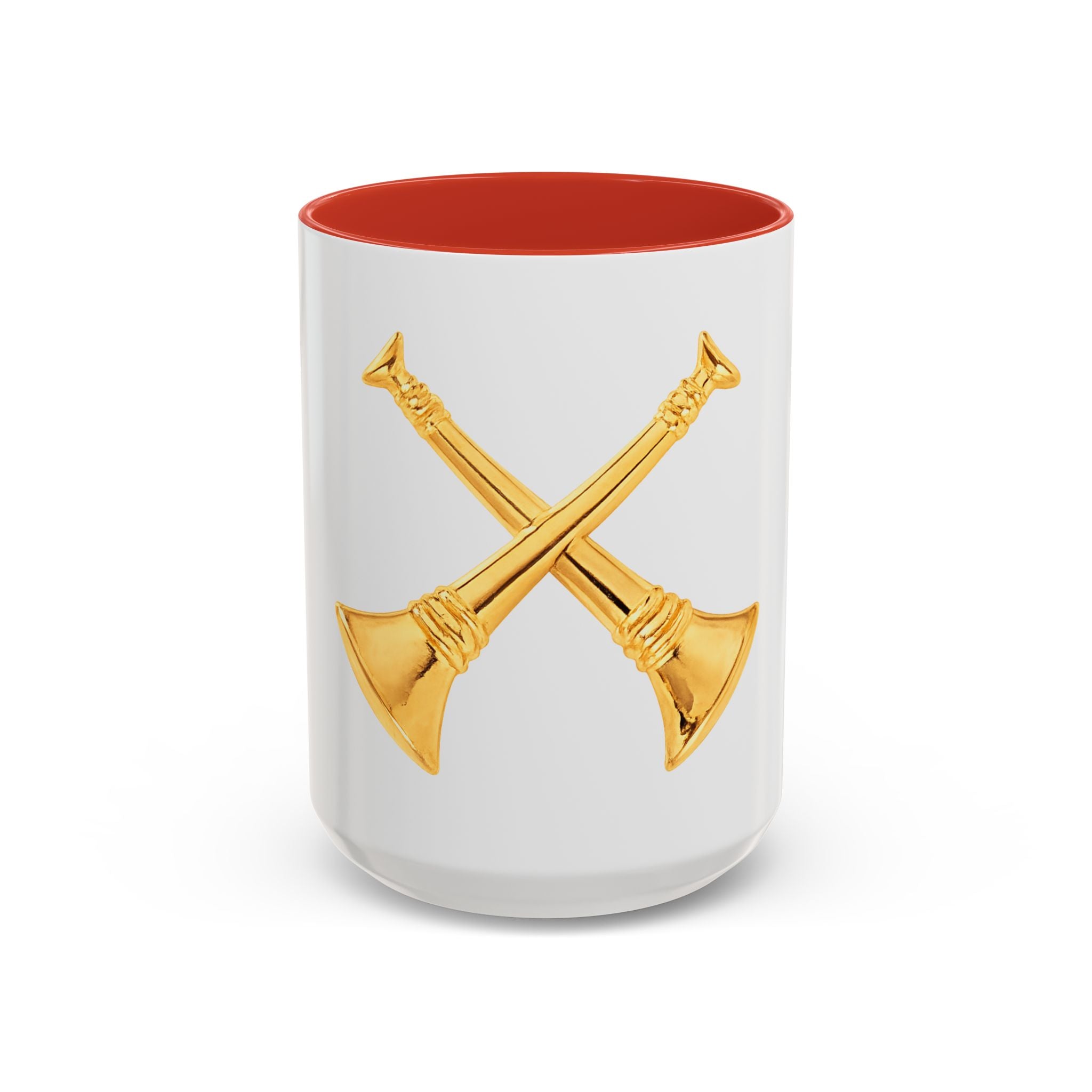 Battalion Chief Collar Insignia Accent Coffee Mug — Firefighter Rank Design (11/15oz)