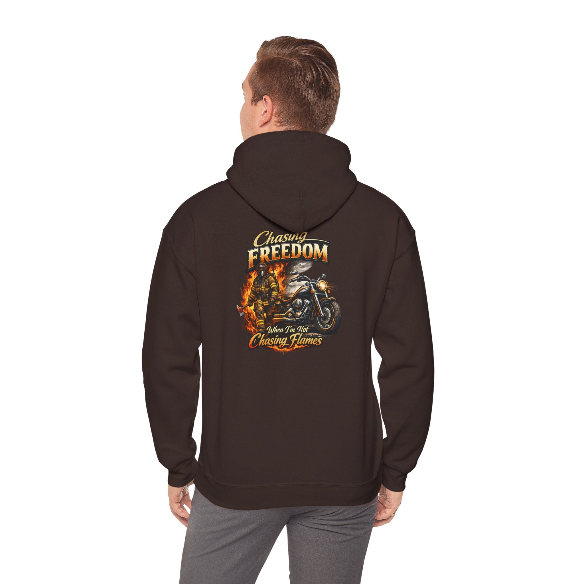 Freedom Motorcycle Hoodie — Chasing Flame Biker Hooded Sweatshirt