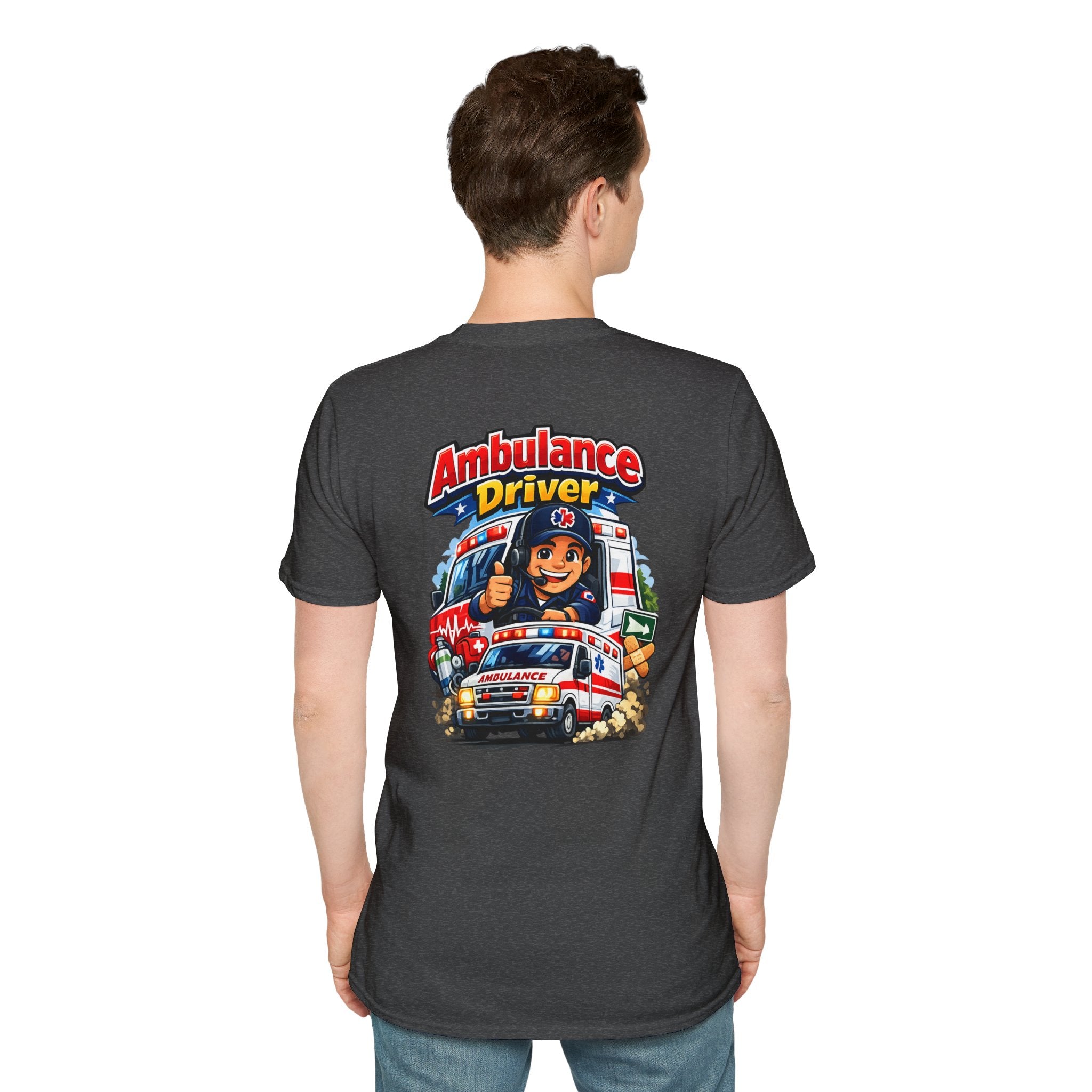 Ambulance Driver T-Shirt – Retro Emergency Vehicle Graphic Tee