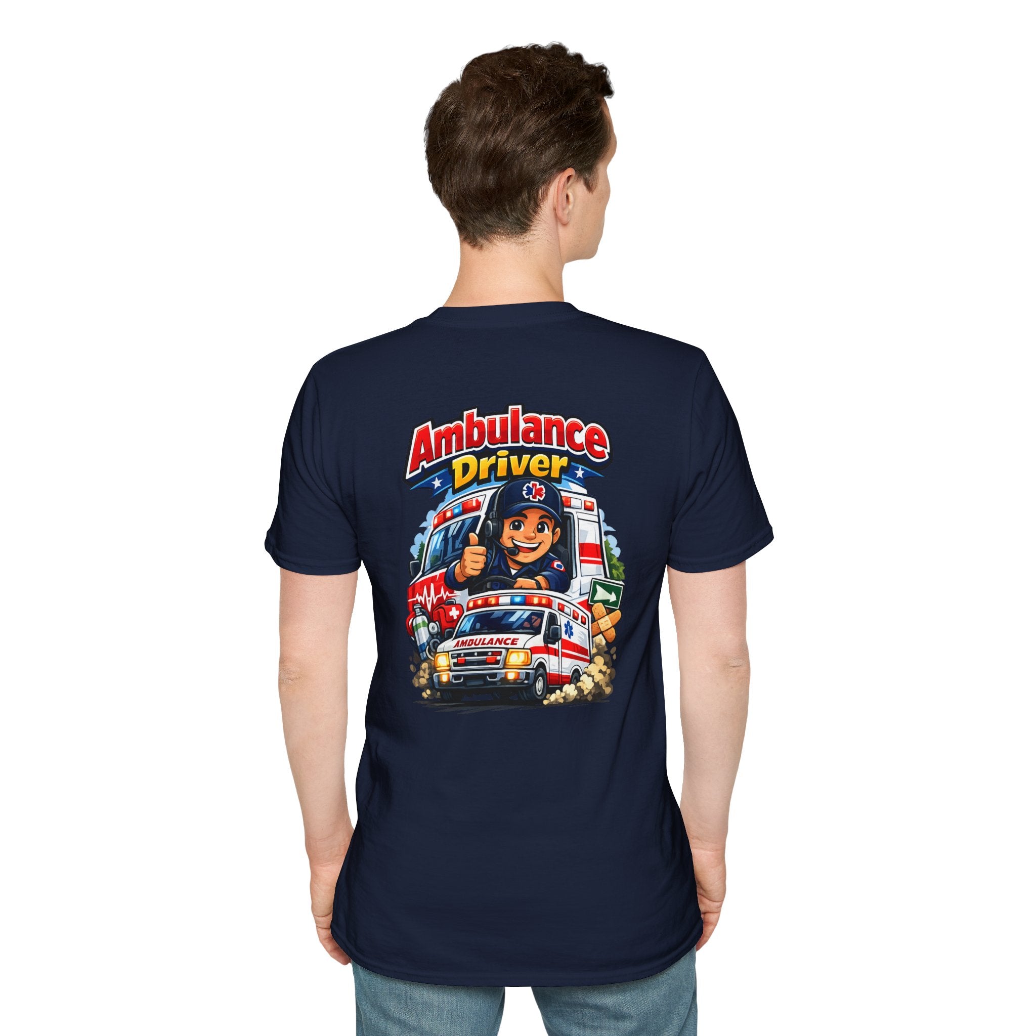 Ambulance Driver T-Shirt – Retro Emergency Vehicle Graphic Tee