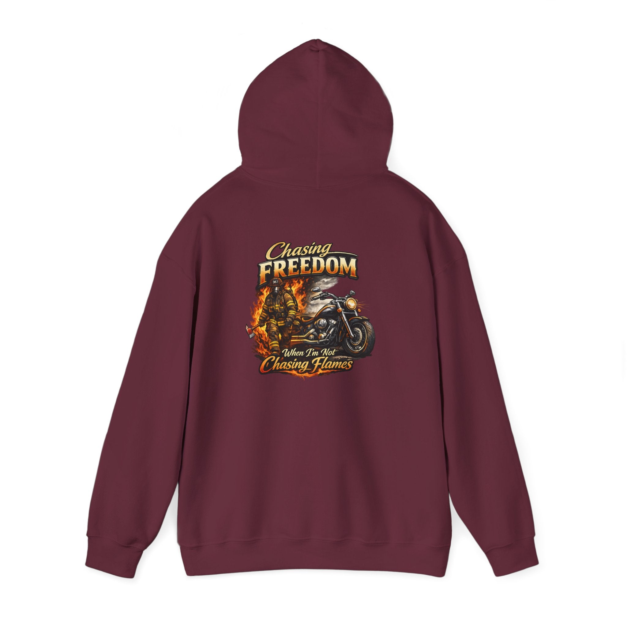 Freedom Motorcycle Hoodie — Chasing Flame Biker Hooded Sweatshirt