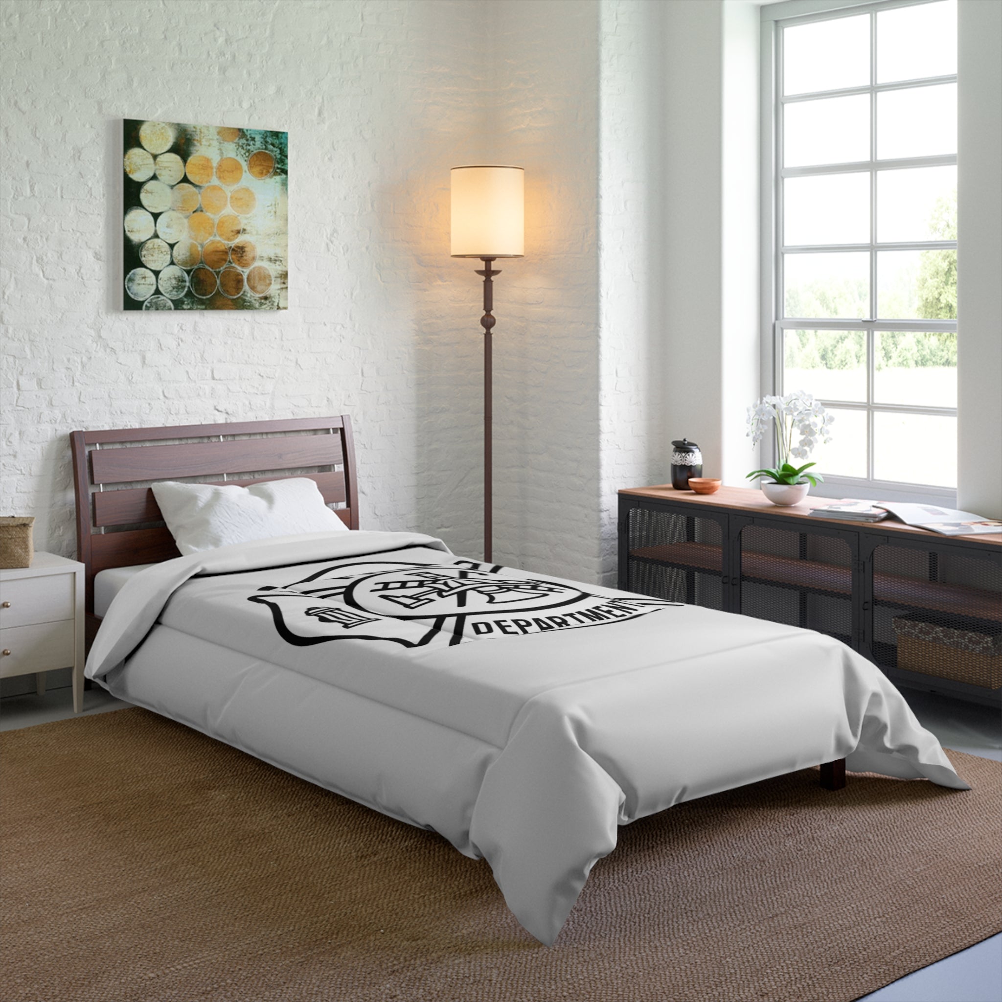 Fire Department Comforter - Maltese Cross Firefighter Bedding
