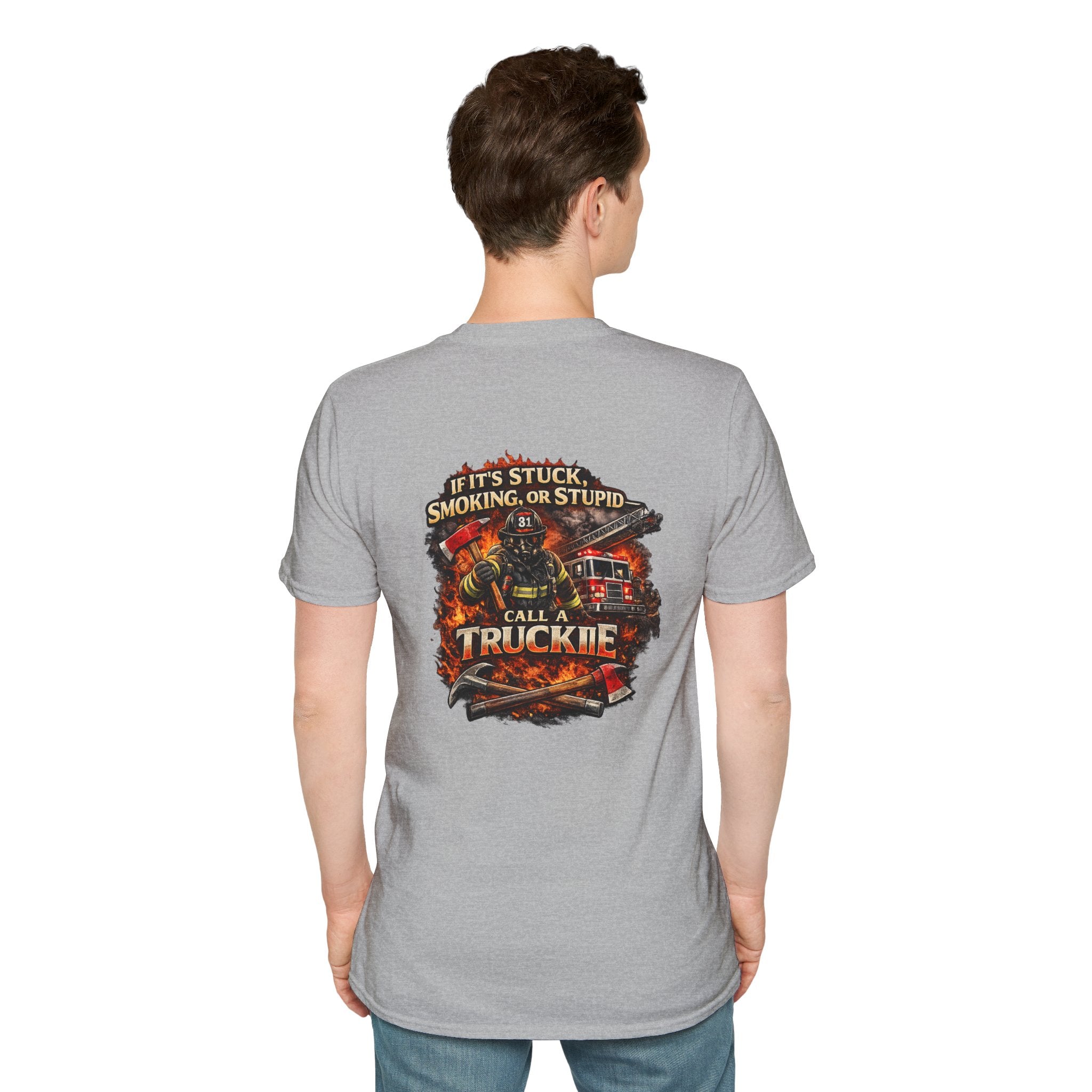 Truck Crew T-Shirt — “If It’s Stuck, Smoking, or Stupid, Call a Truckie”