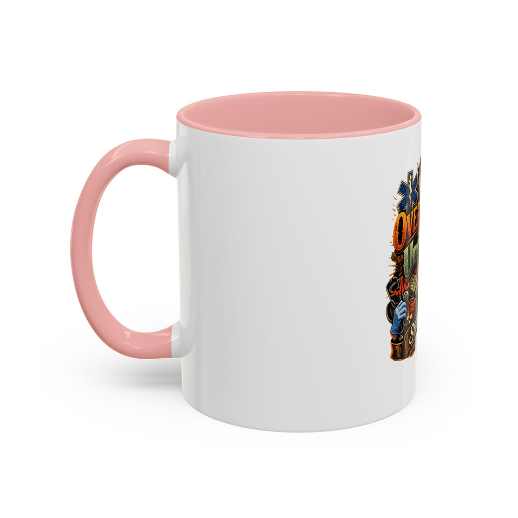 Overworked Underpaid Coffee Mug – "Still Worth It" Rustic Gift for Workers