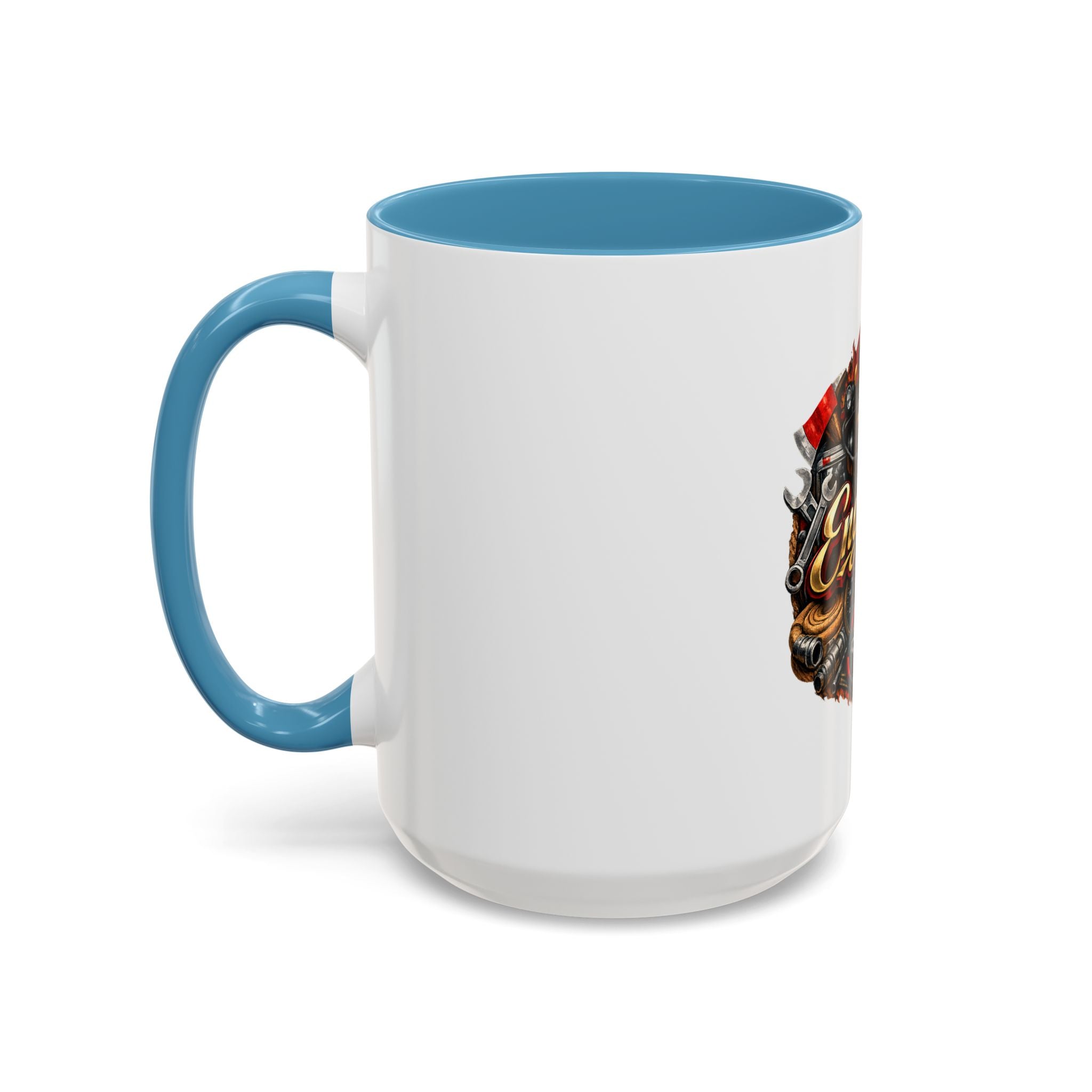 Engineer Coffee Mug — Vintage Mechanic Tools Design (11oz & 15oz Accent)