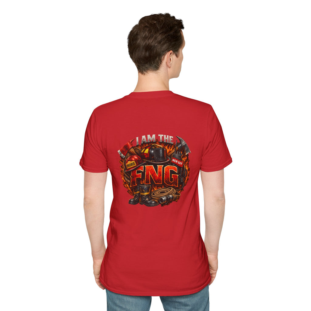 T-Shirt — Vintage Firefighter Graphic (I am the FNG)