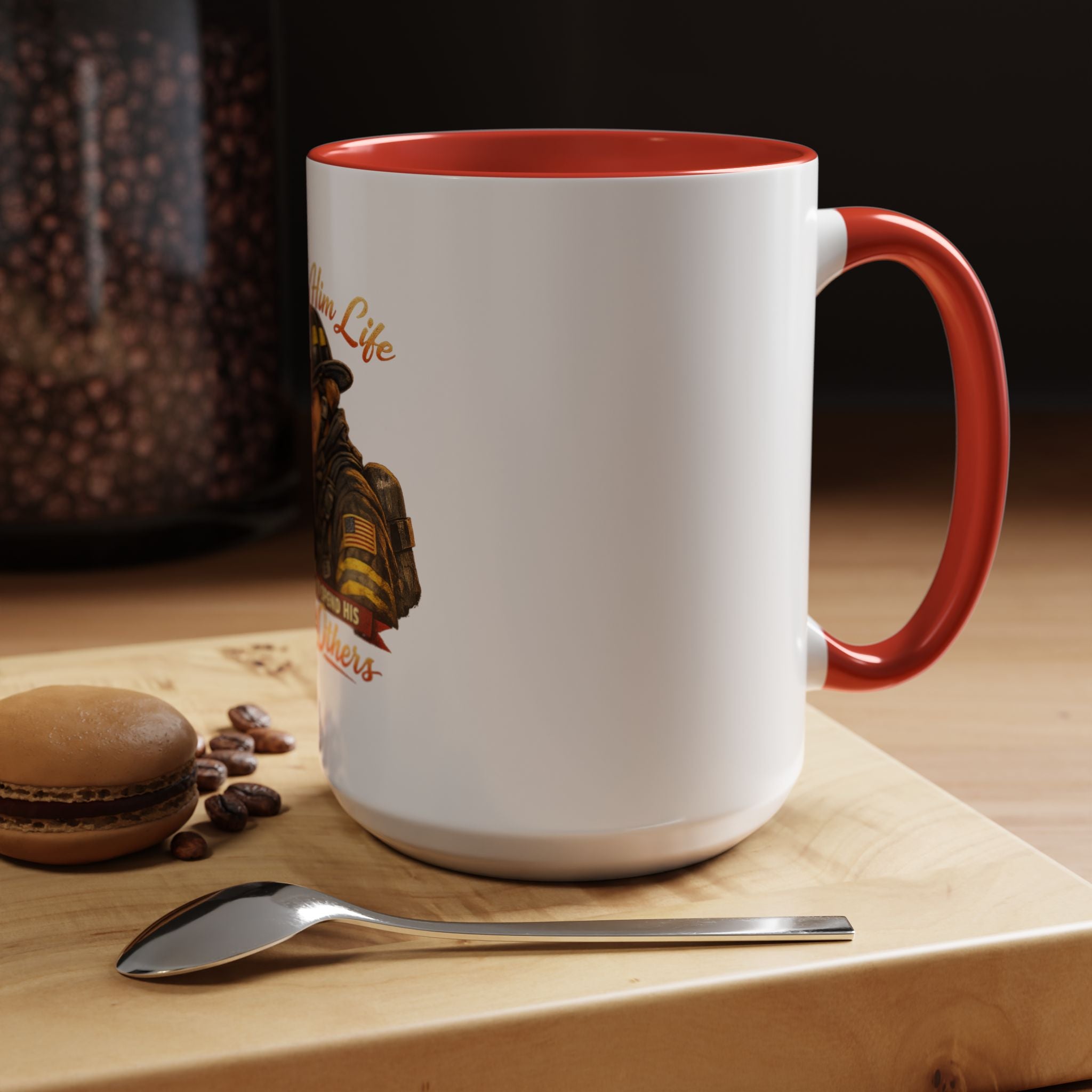 Firefighter Couple Coffee Mug – "She Gave Him Life and He Chose to Spend His Saving Others"