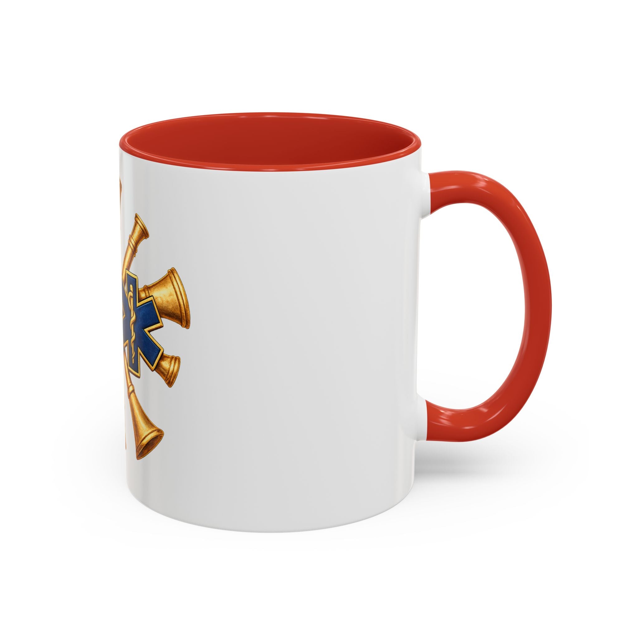 Fire Chief EMS & Firefighter Maltese Cross Coffee Mug — 911 Rescue Medical Emblem Accent Mug