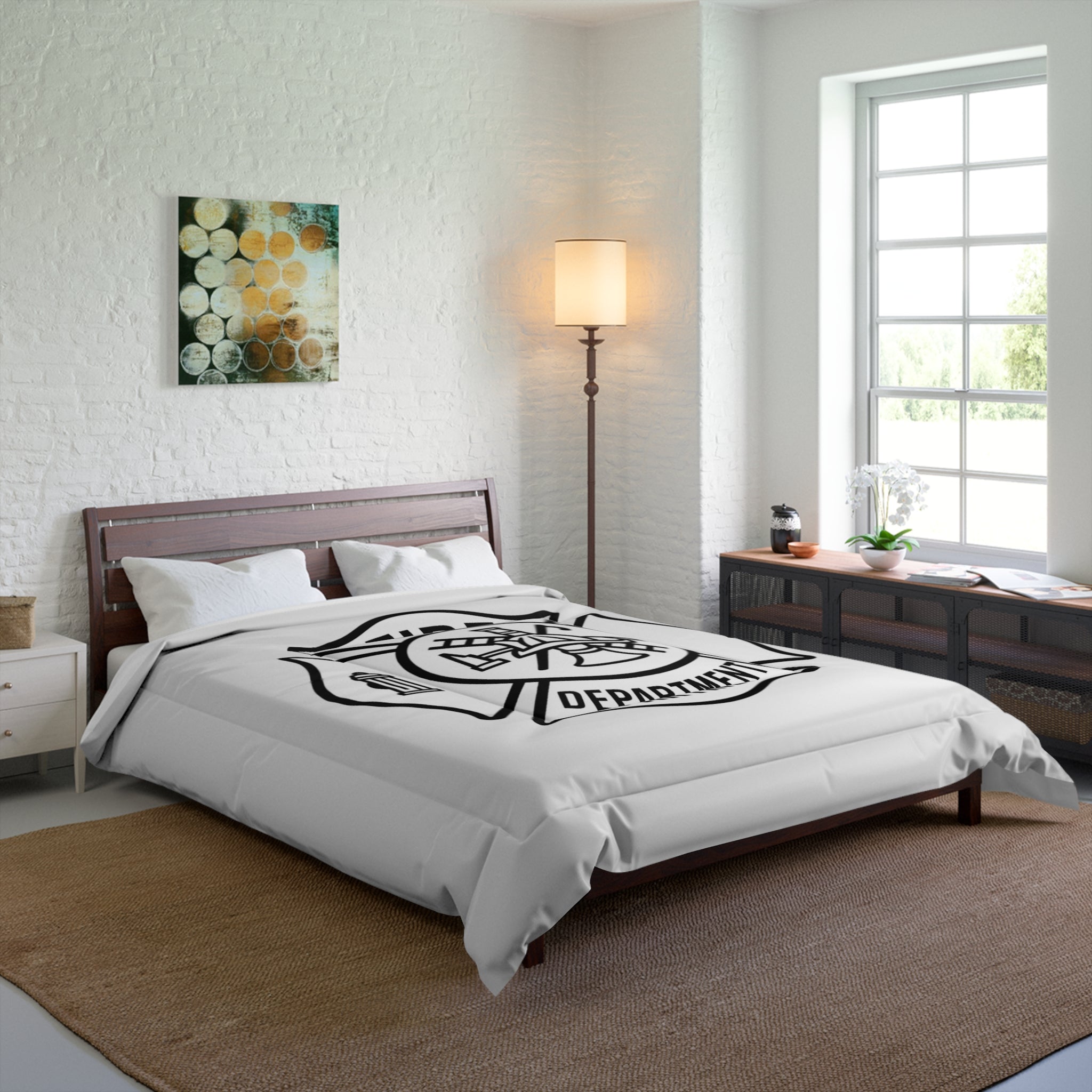 Fire Department Comforter - Maltese Cross Firefighter Bedding