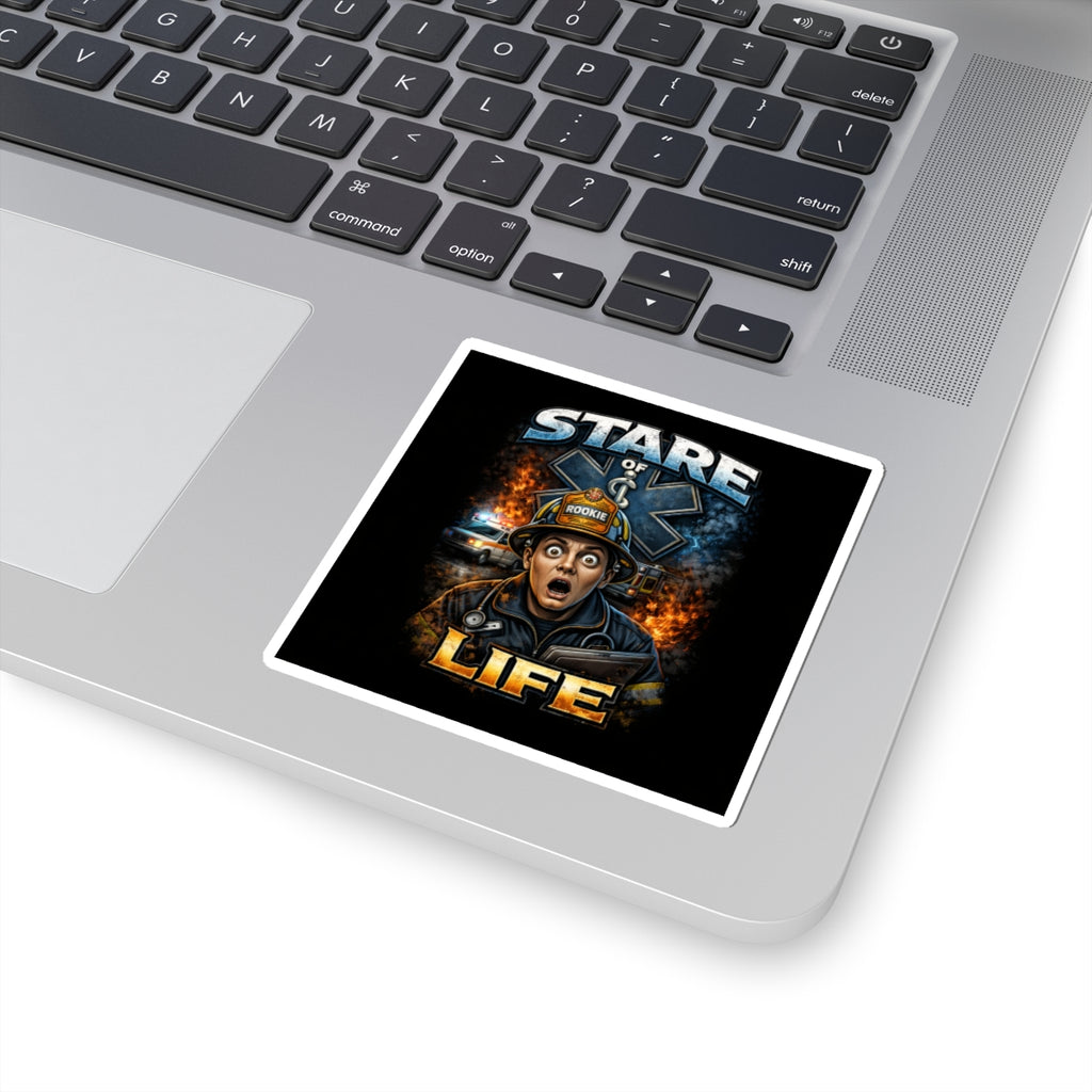 Stare of Life Firefighter Sticker — Rookie Helmet EMS Rescue Design