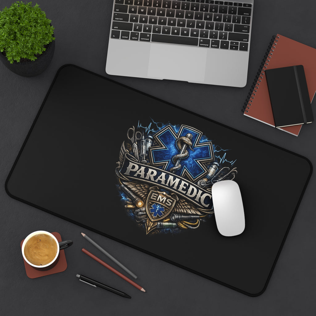 Paramedic EMS Desk Mat – Medical Star of Life Gaming/Office Mouse Pad