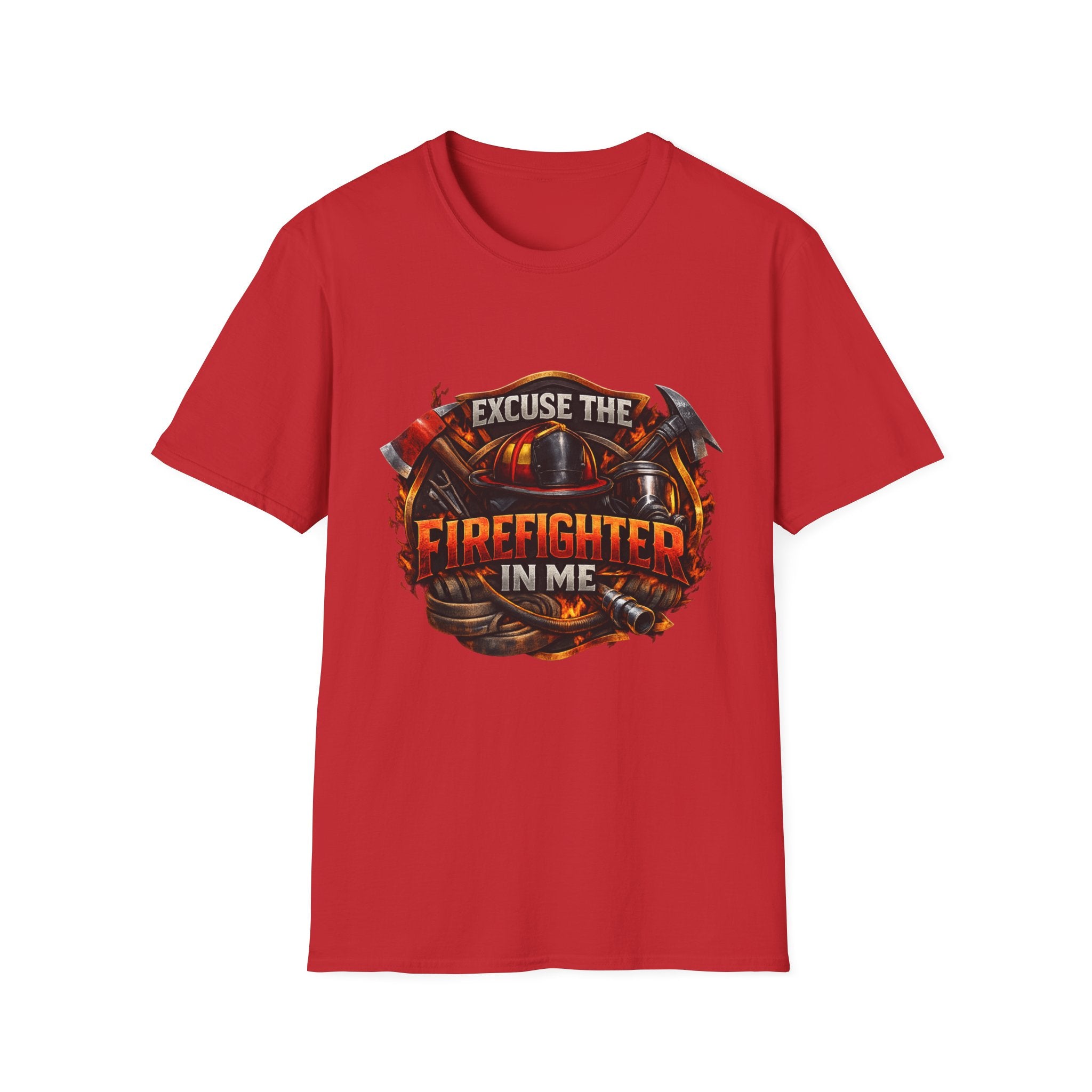 Excuse the Firefighter In Me T-Shirt — Firefighter Pride Graphic Tee