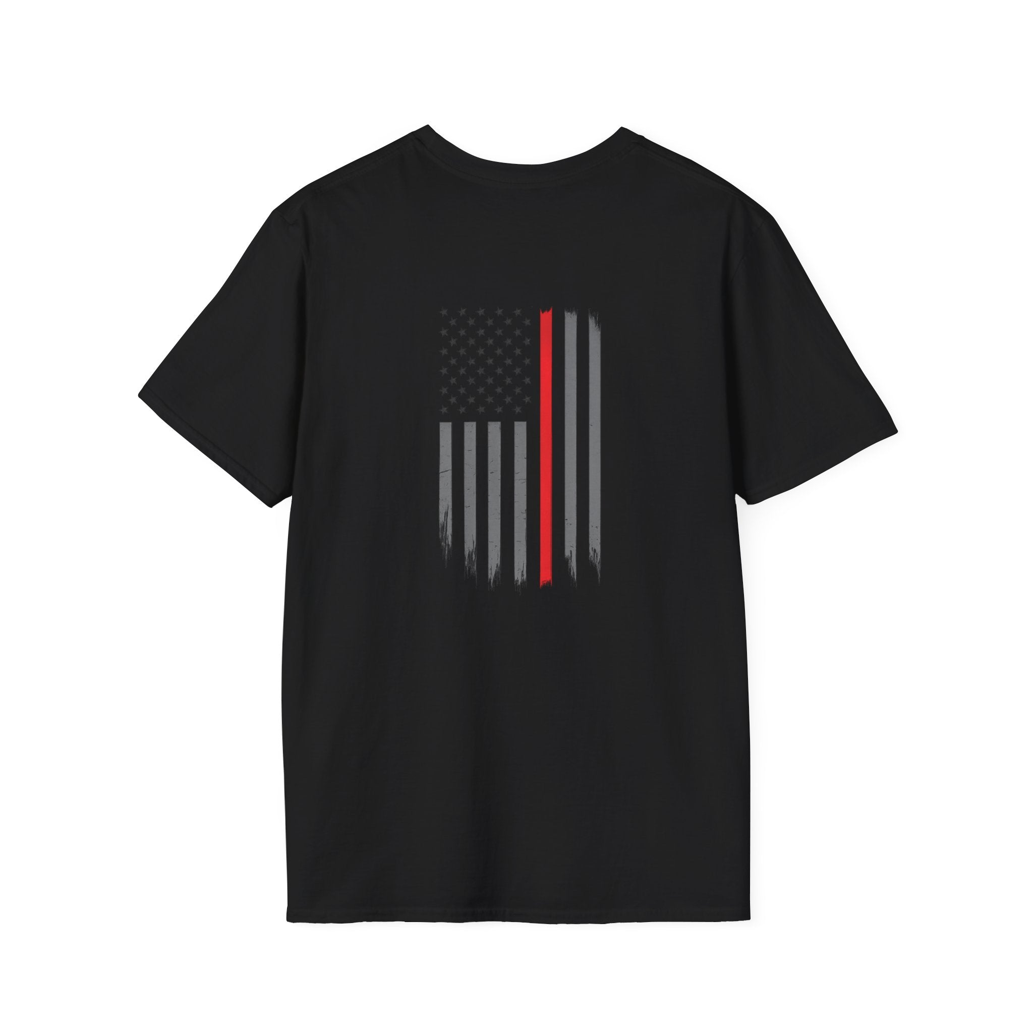Firefighter Flag T‑Shirt — Thin Red Line American Flag Tee