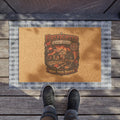 Firefighter Doormat — 'Wipe Your Boots' Welcome Mat