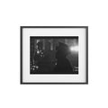 Framed Poster — Silhouette Firefighter Photo (Matte)