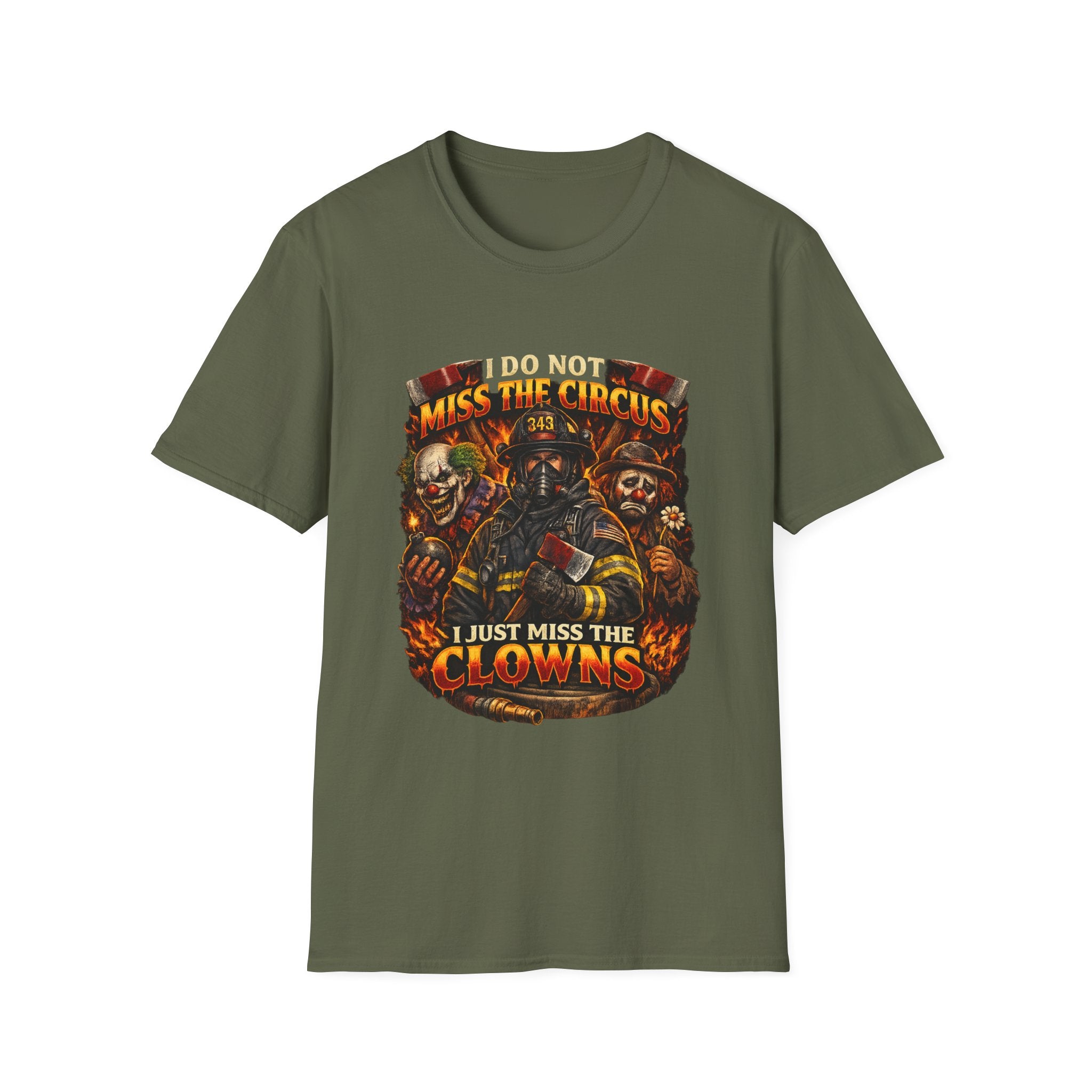 T-Shirt — "I Do Not Miss the Circus, I Just Miss the Clowns" Halloween Scary Clown Graphic Tee