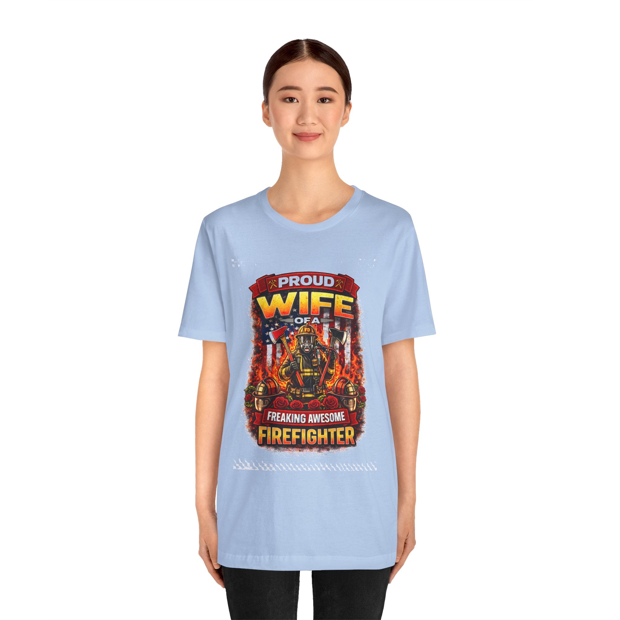Proud Wife of a Freaking Awesome Firefighter T-Shirt
