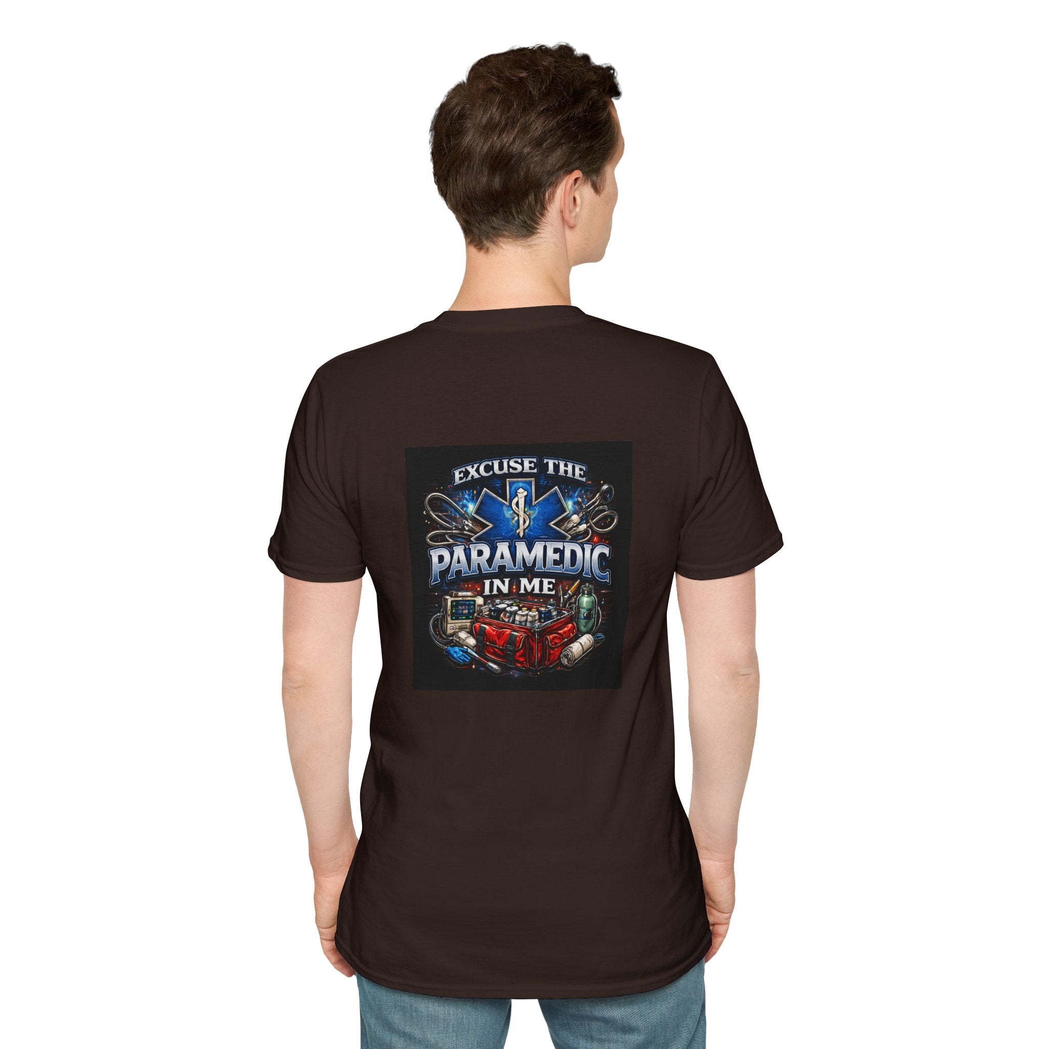 Paramedic T-Shirt — "Excuse the Paramedic in Me" EMS Tribute Tee