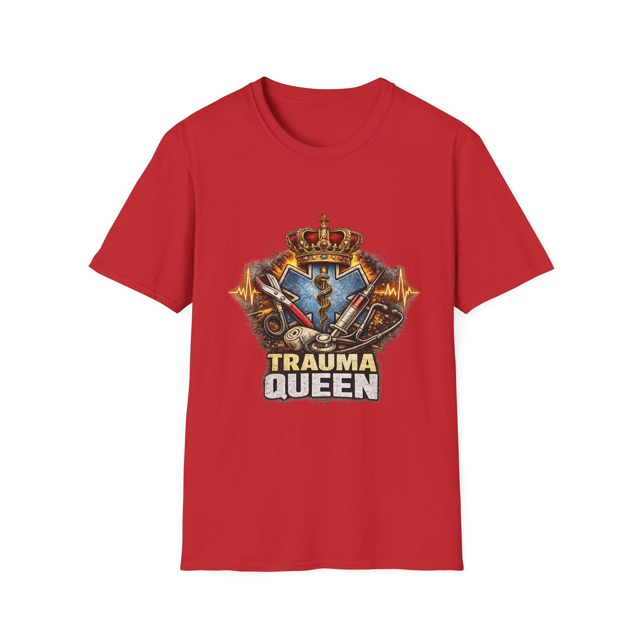 Trauma Queen T-Shirt — EMS/Paramedic Badge Graphic Tee