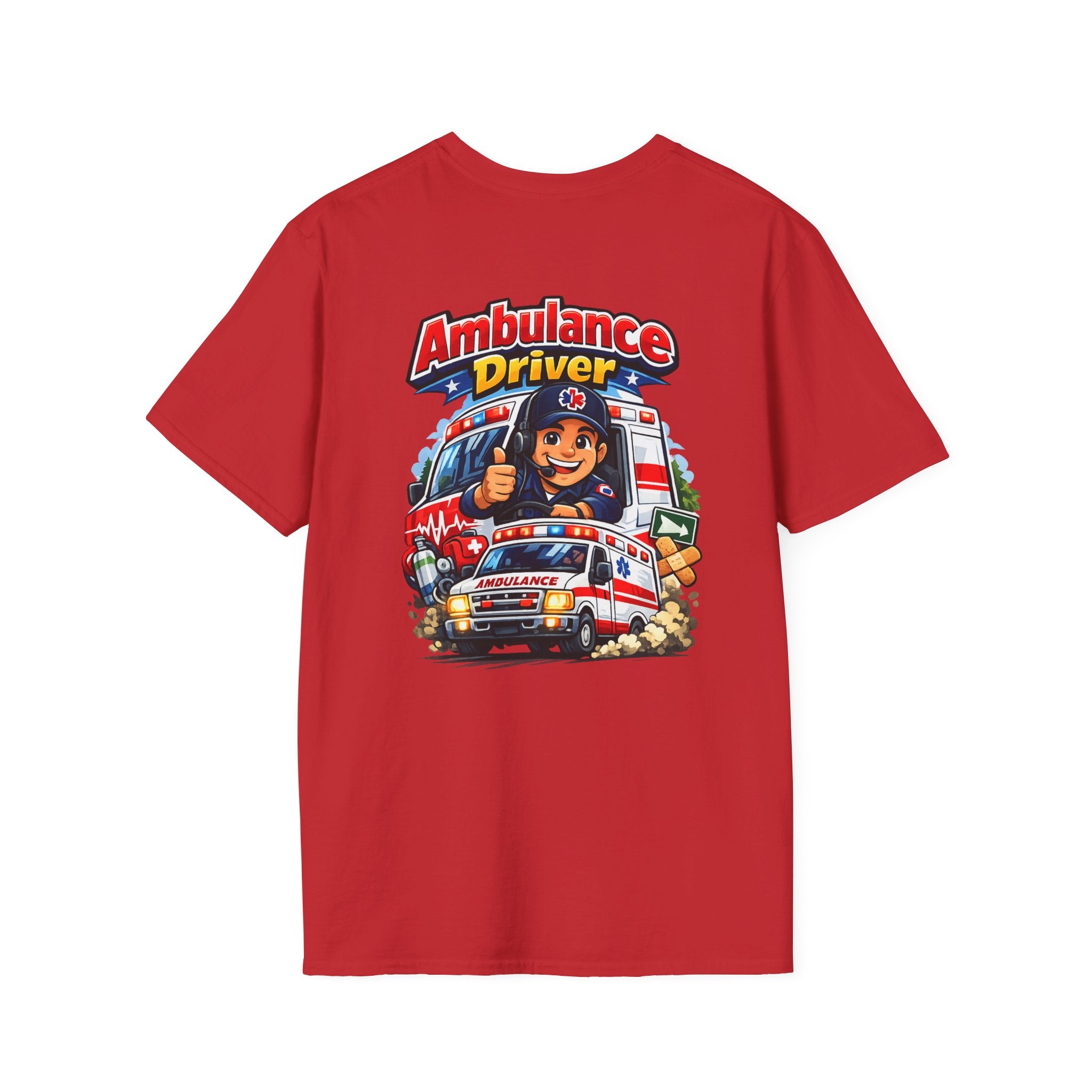 Ambulance Driver T-Shirt – Retro Emergency Vehicle Graphic Tee