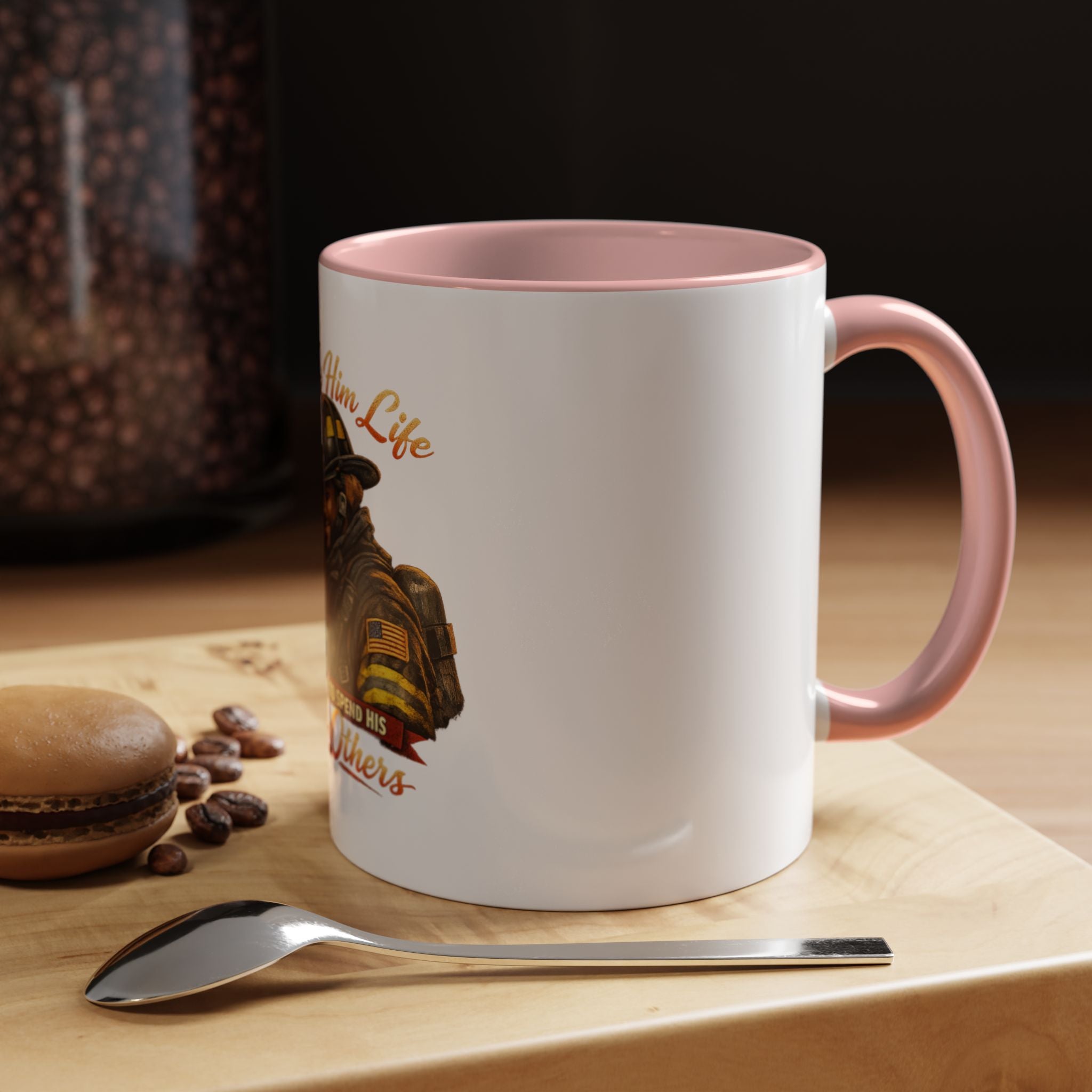 Firefighter Tribute Coffee Mug — "She Gave Him Life and He Chose to Spend His Saving Others"
