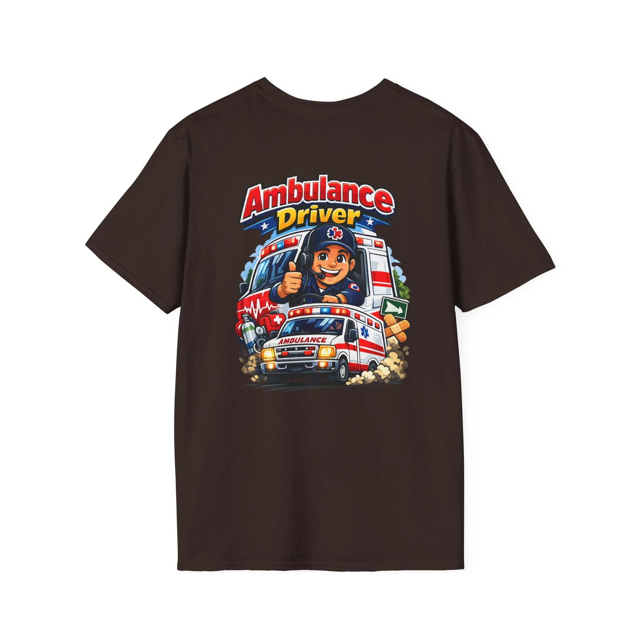 Ambulance Driver T-Shirt – Retro Emergency Vehicle Graphic Tee