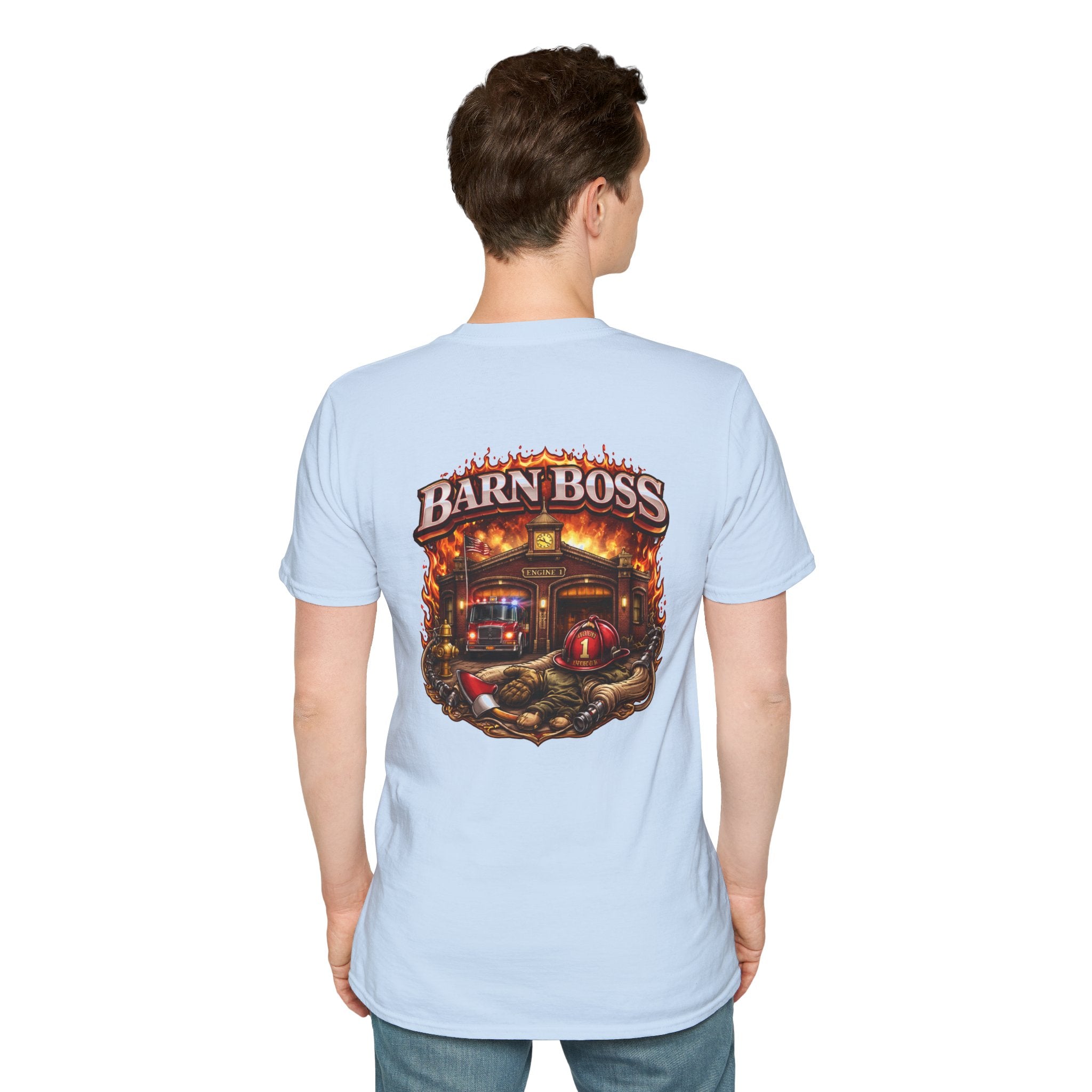 Barn Boss T-Shirt – Rustic Firehouse Farmwork Graphic Tee