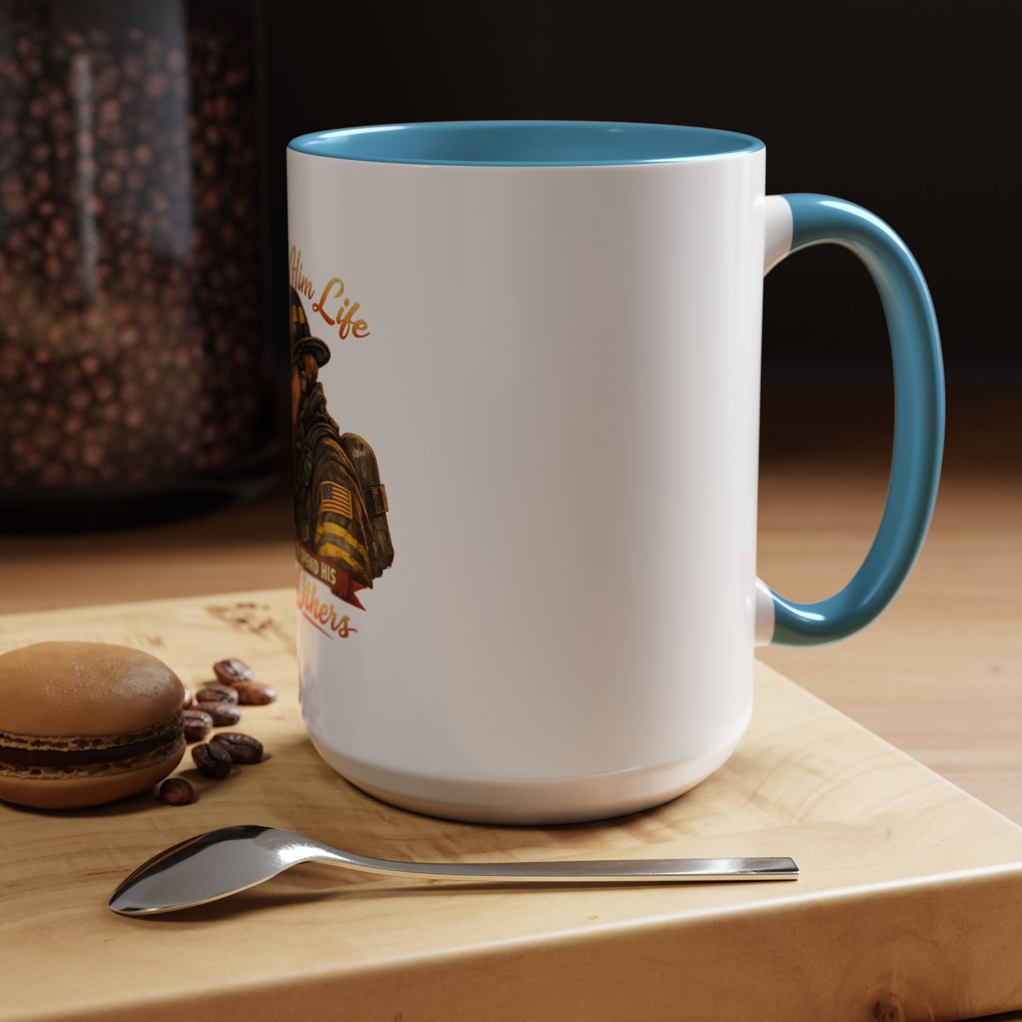 Firefighter Couple Coffee Mug – "She Gave Him Life and He Chose to Spend His Saving Others"