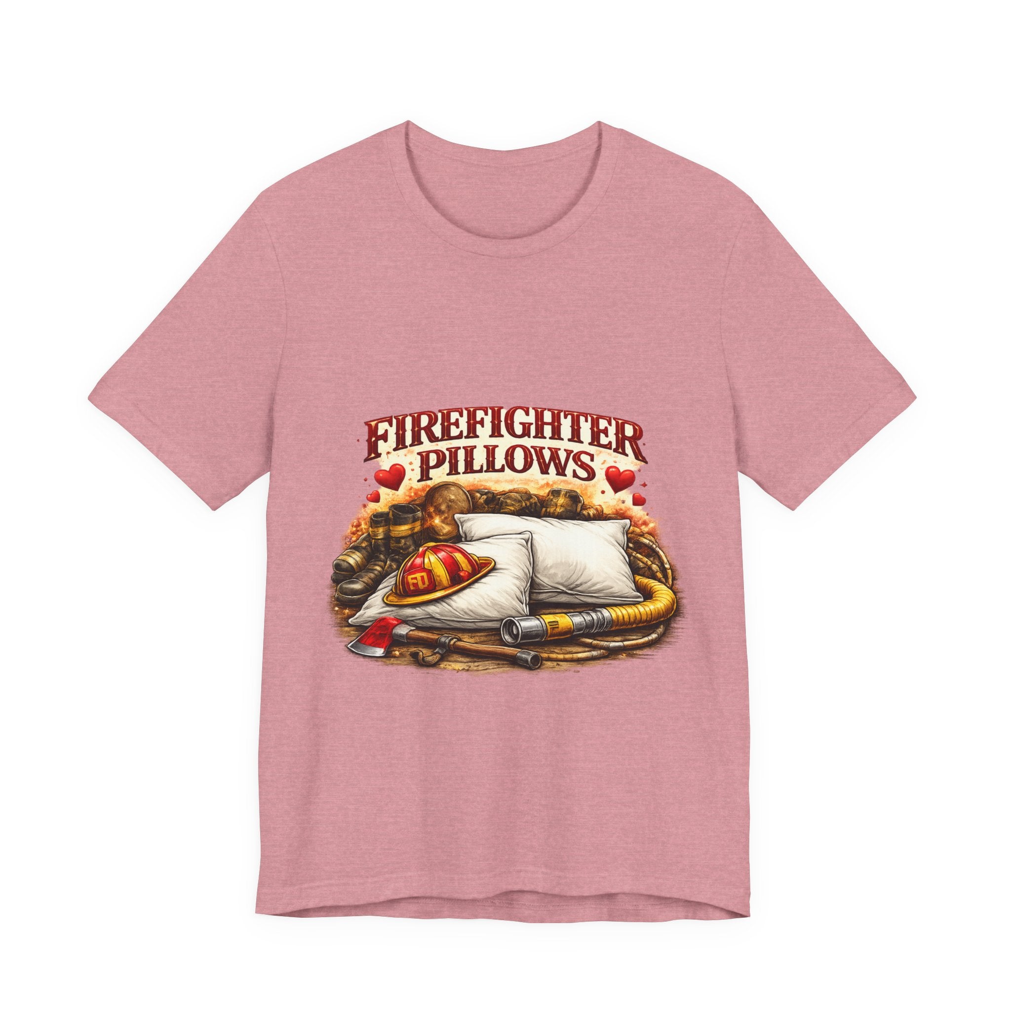 Firefighter Pillows T-Shirt – Funny Firefighter Gift Tee