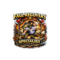 Fall Recovery Specialist Sticker — Firefighter Rescue Kiss-Cut Decal