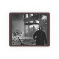Firefighter Vintage Photo Mouse Pad — Retro Firefighter Scene