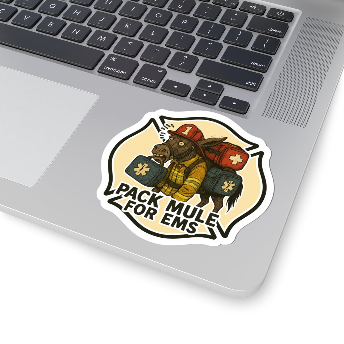 Pack Mule for EMS Kiss-Cut Sticker — Funny Paramedic / EMT Medical Rescue Decal