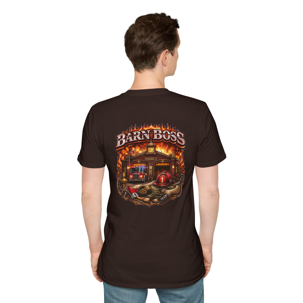 Barn Boss T-Shirt – Rustic Firehouse Farmwork Graphic Tee