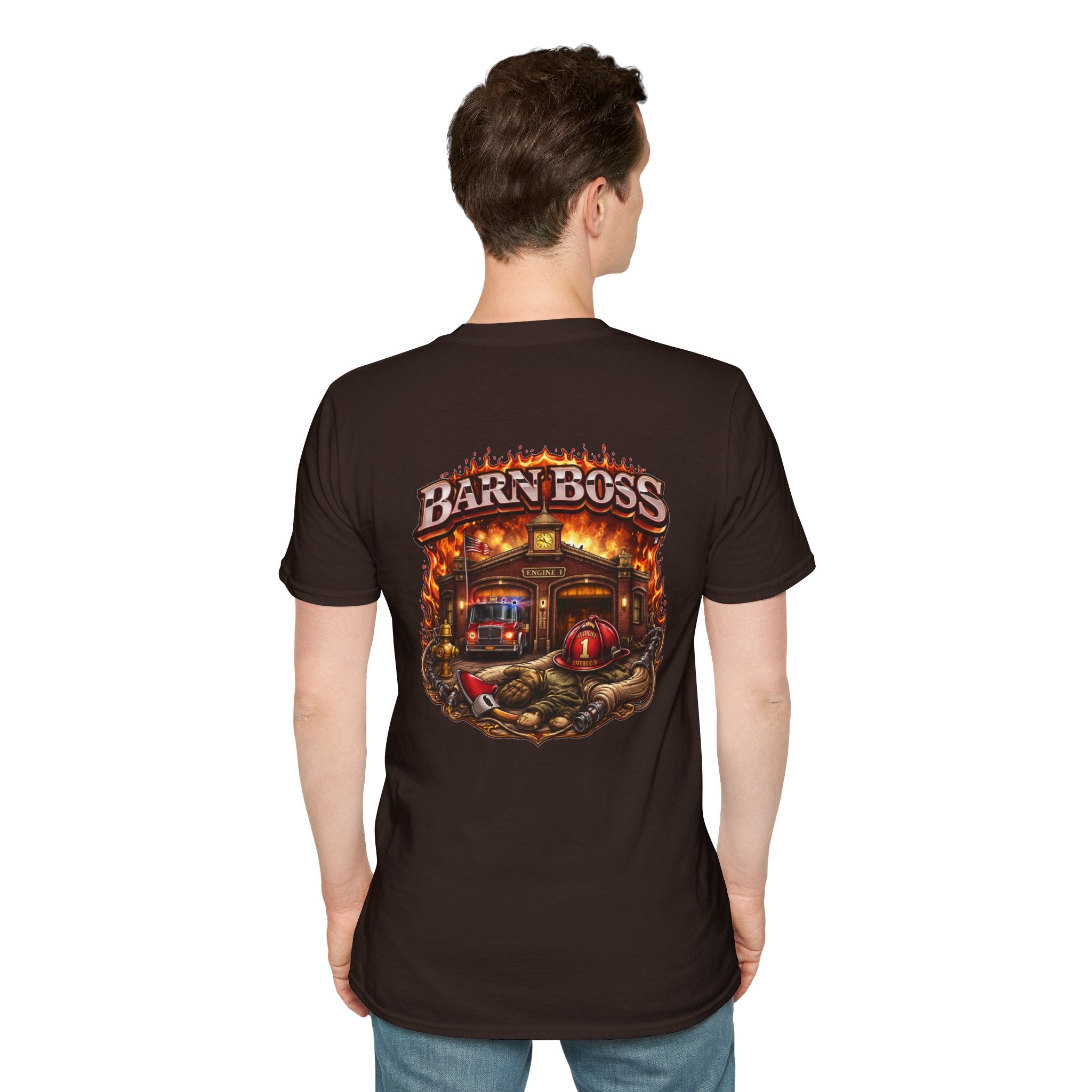 Barn Boss T-Shirt – Rustic Firehouse Farmwork Graphic Tee