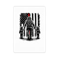 First Responder Father & Kids Sticker — Thin Red Line Flag Kiss-Cut Sticker