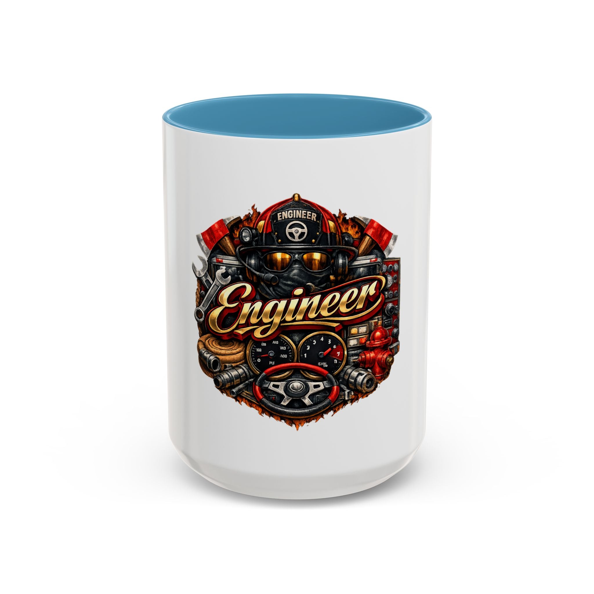 Engineer Coffee Mug — Vintage Mechanic Tools Design (11oz & 15oz Accent)