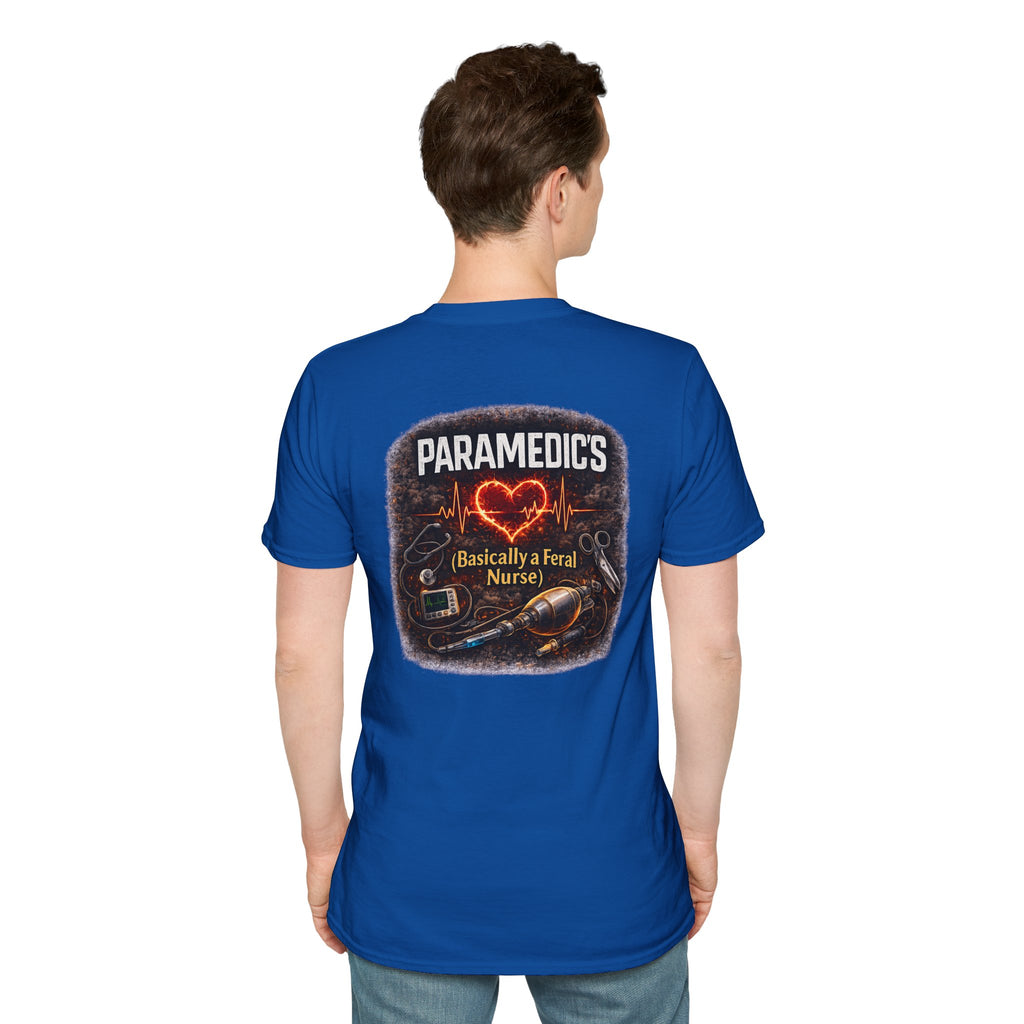 Paramedic T-Shirt — "Paramedic's (Basically a Feral Nurse)" Graphic Tee