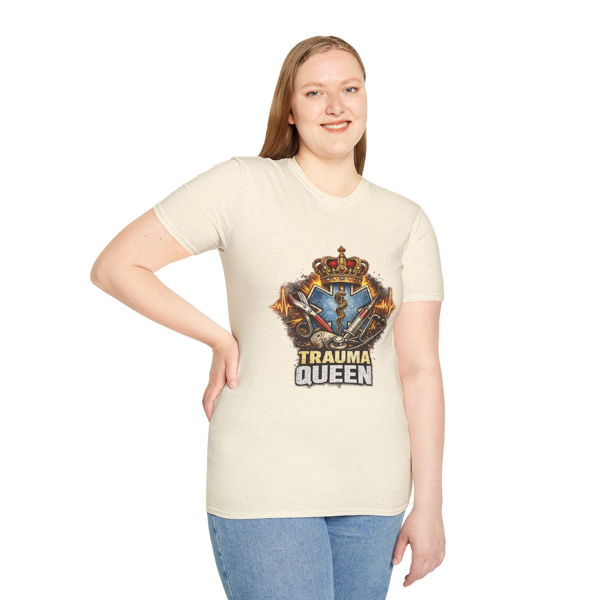 Trauma Queen T-Shirt — EMS/Paramedic Badge Graphic Tee